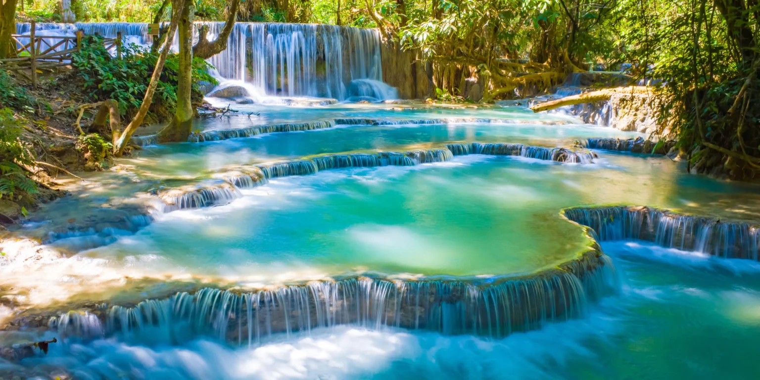 Laos Tours 8 Khouang Si Waterfalls