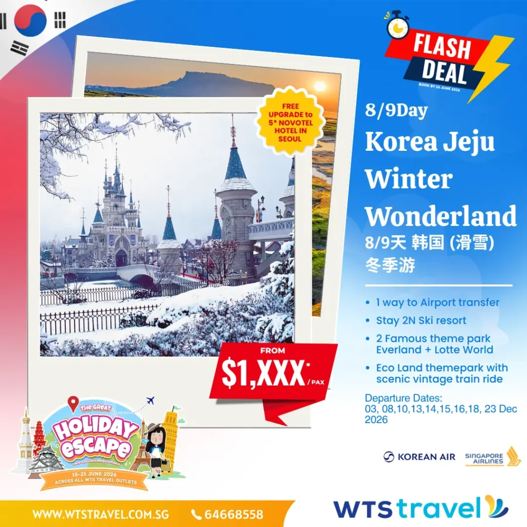 The Great Holiday Escape (15-21 June) 12 Korea deals (no price)