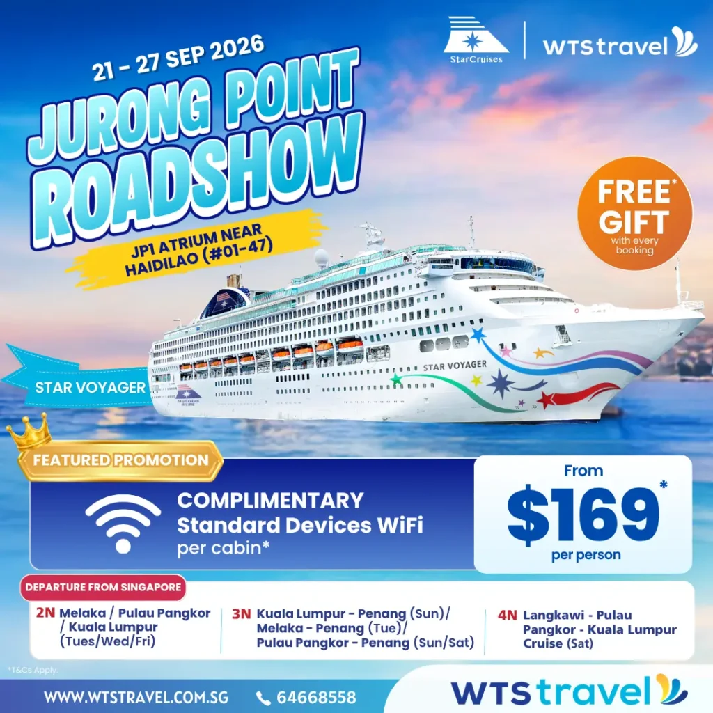 Set Sail for Less at the WTS Travel Jurong Point Cruise Roadshow! 3 WTS x SDC JP Roadshow (SVO)